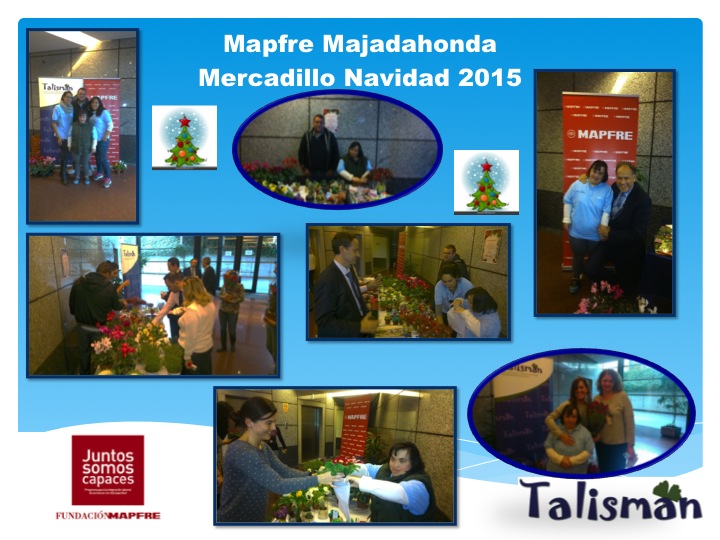 Mercadillo en Mapfre Majadahonda Navidad 2015 - Juntos Somos Capaces